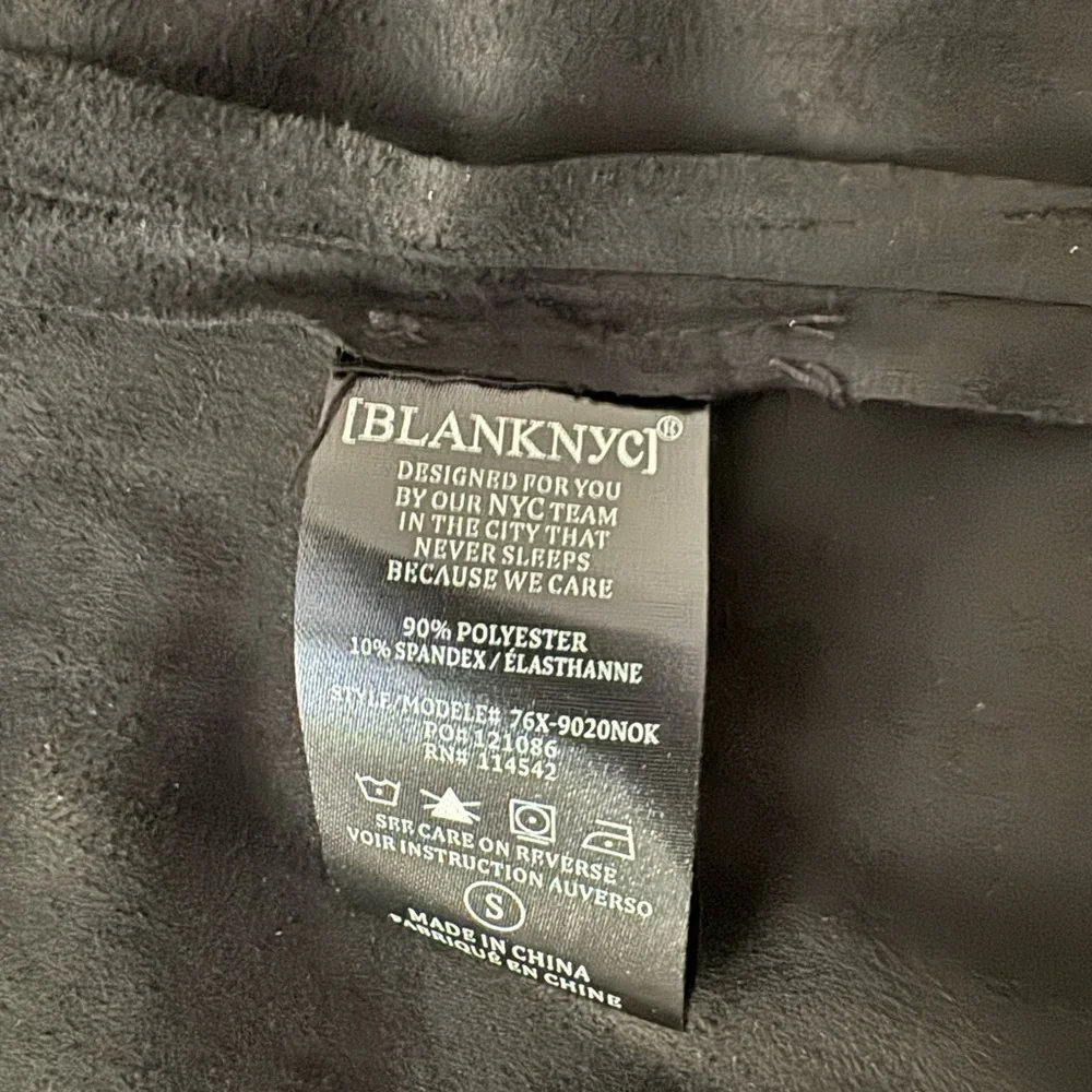 NWT BLANKNYC Faux Suede Drape front Jacket small - Picture 13 of 14